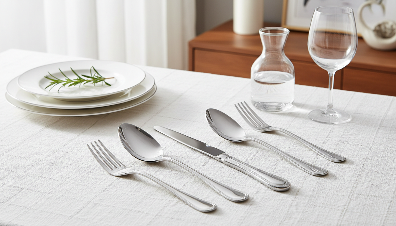 Everyday Luxury: 5-Piece Stainless Steel Flatware Set